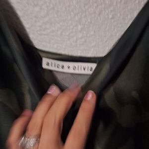 Alice + Olivia Camouflage Top